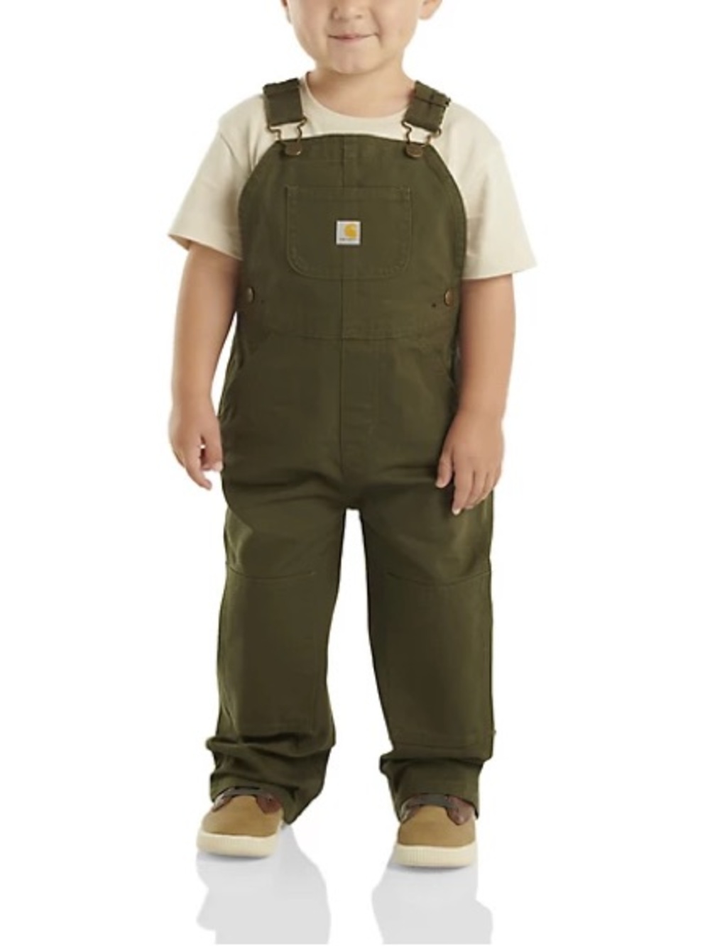 Carhartt Toddler Boys' Canvas Bib Overalls Green 2T